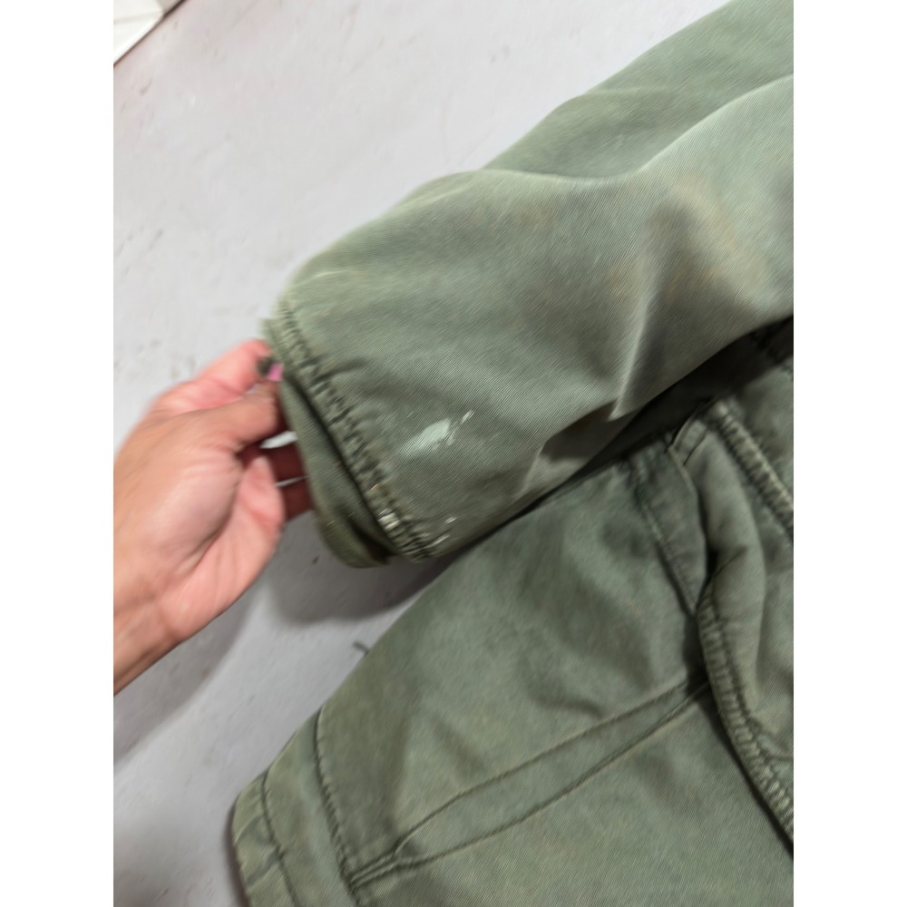 Vintage American Eagle Outfitters Canvas Field Jacket Olive Green Distressed L - Picture 8 of 10